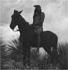 apache scout on horseback, 1900s