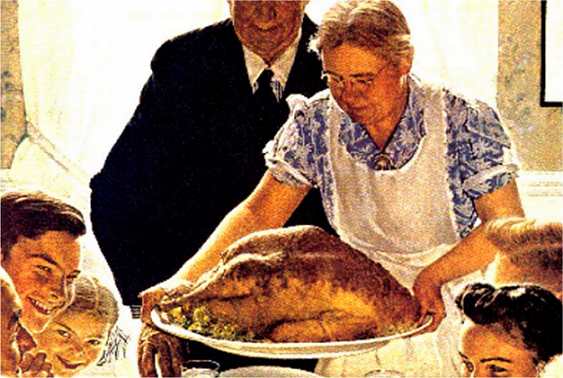Freedom from Want, by Norman Rockwell