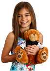 tween holding a valentines day teddy bear