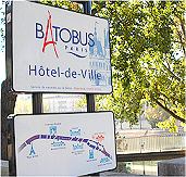 Batobus sign & map